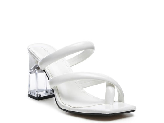 Fashionista Clear Heel Toe Ring Slides