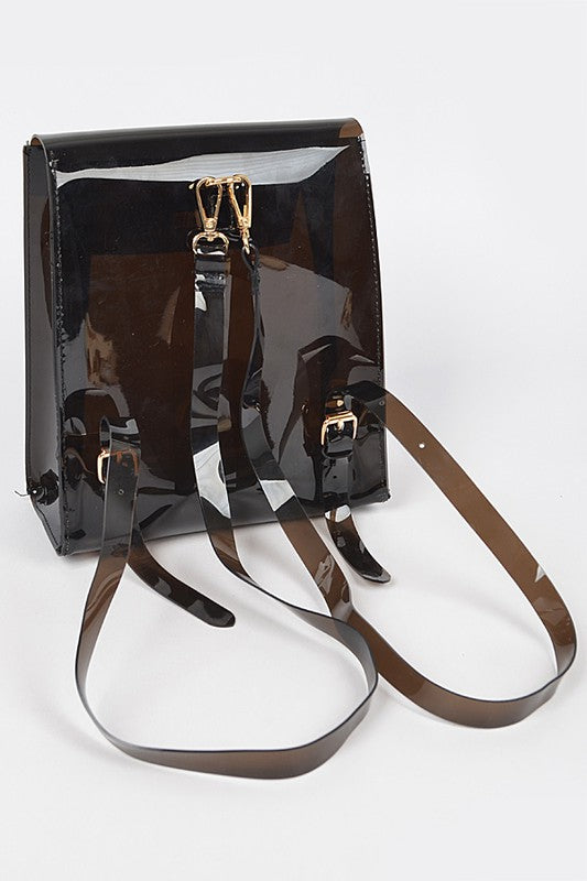 Cleared Transparent Iconic Backpack - xclsvafashion.com