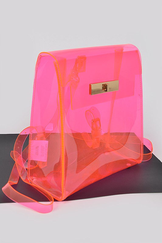 Cleared Transparent Iconic Backpack - xclsvafashion.com