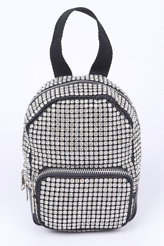 Rhinestone Statement Mini Convertible Backpack