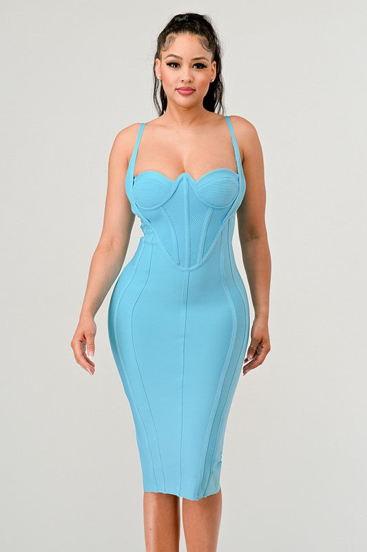 Fashionista Corset Bandage Dress