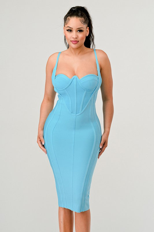 Fashionista Corset Bandage Dress