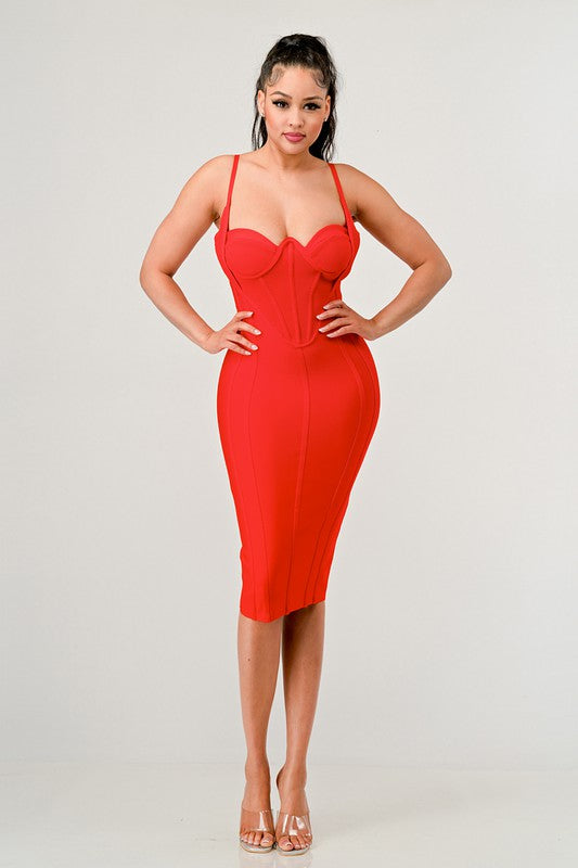 Fashionista Corset Bandage Dress