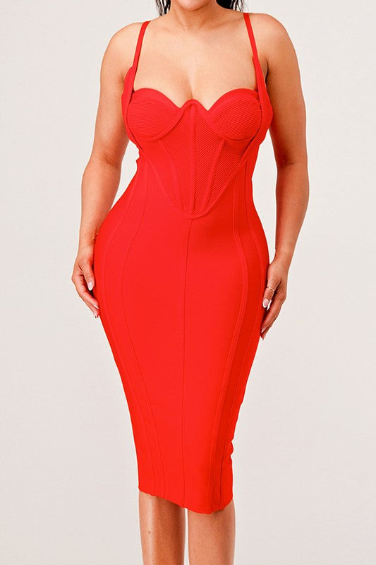 Fashionista Corset Bandage Dress