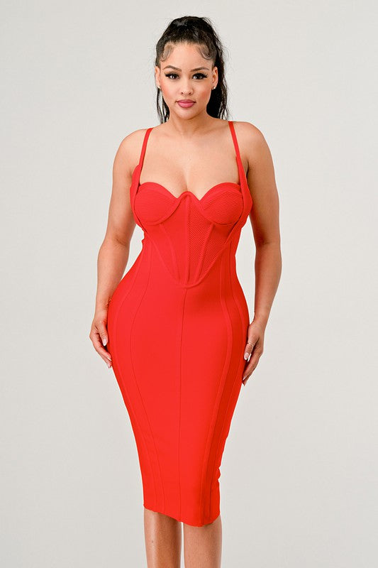 Fashionista Corset Bandage Dress