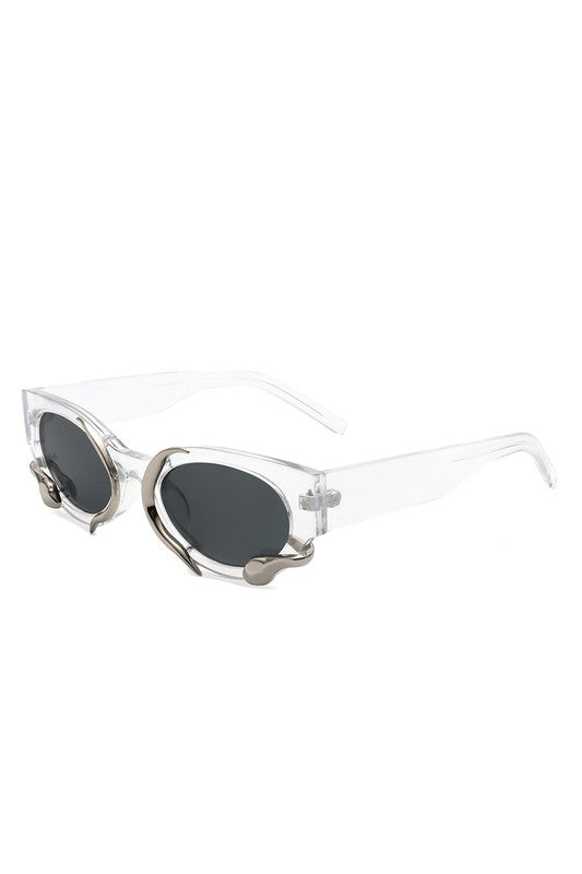 Round Snake Design Cat Eye Sunglasses