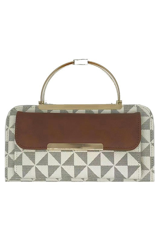 Fashionista Monogram Bag Clutch Wallet