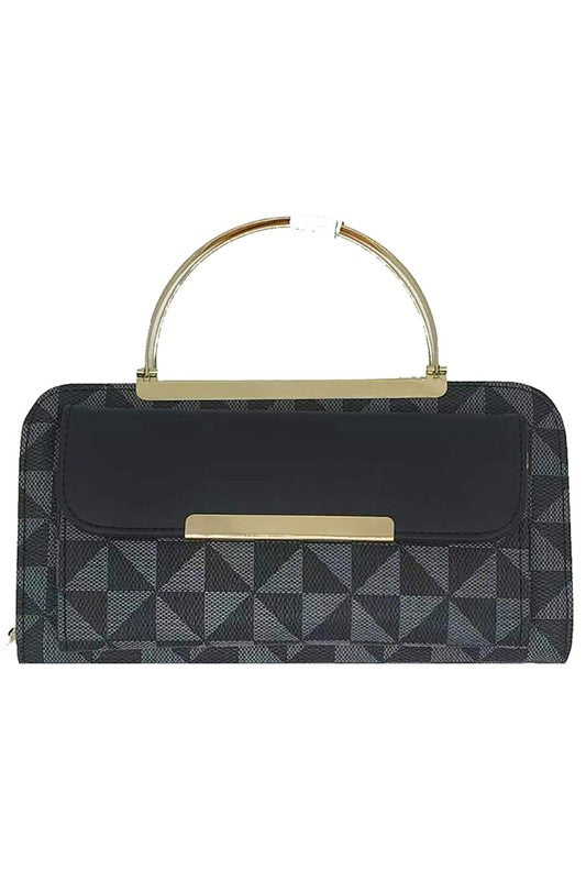 Fashionista Monogram Bag Clutch Wallet