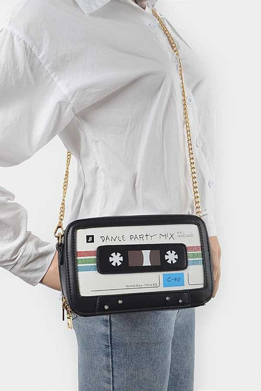 Fashionista Mix Tape Crossbody Bag