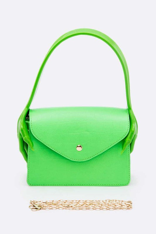 Fashionista Iconic Hand Jelly Handle Bag - xclsvafashion.com