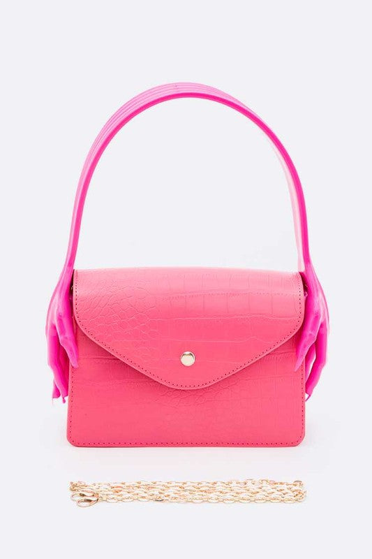 Fashionista Iconic Hand Jelly Handle Bag - xclsvafashion.com