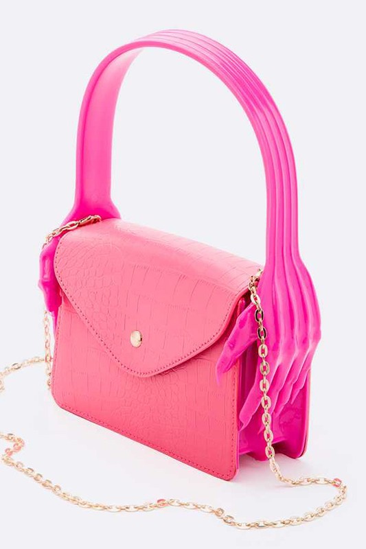 Fashionista Iconic Hand Jelly Handle Bag - xclsvafashion.com