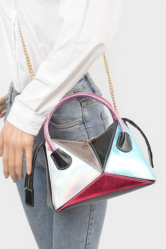 Fashionista Metallic Vintage Swing Bag