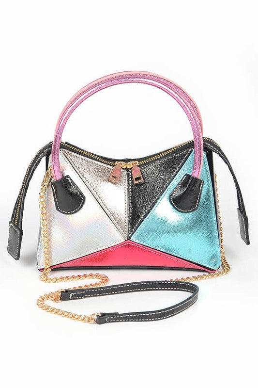 Fashionista Metallic Vintage Swing Bag