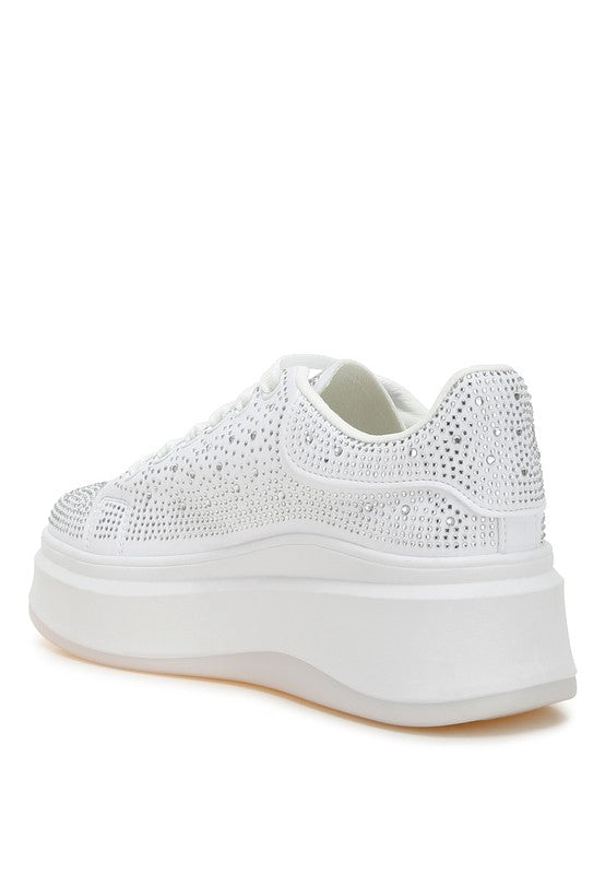 Fashionista Rhinestones Embellished Sneakers