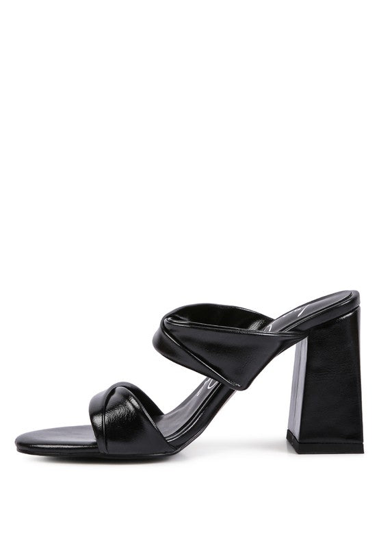 HOT MESS HIGH HEELED BLOCK SANDAL - xclsvafashion.com