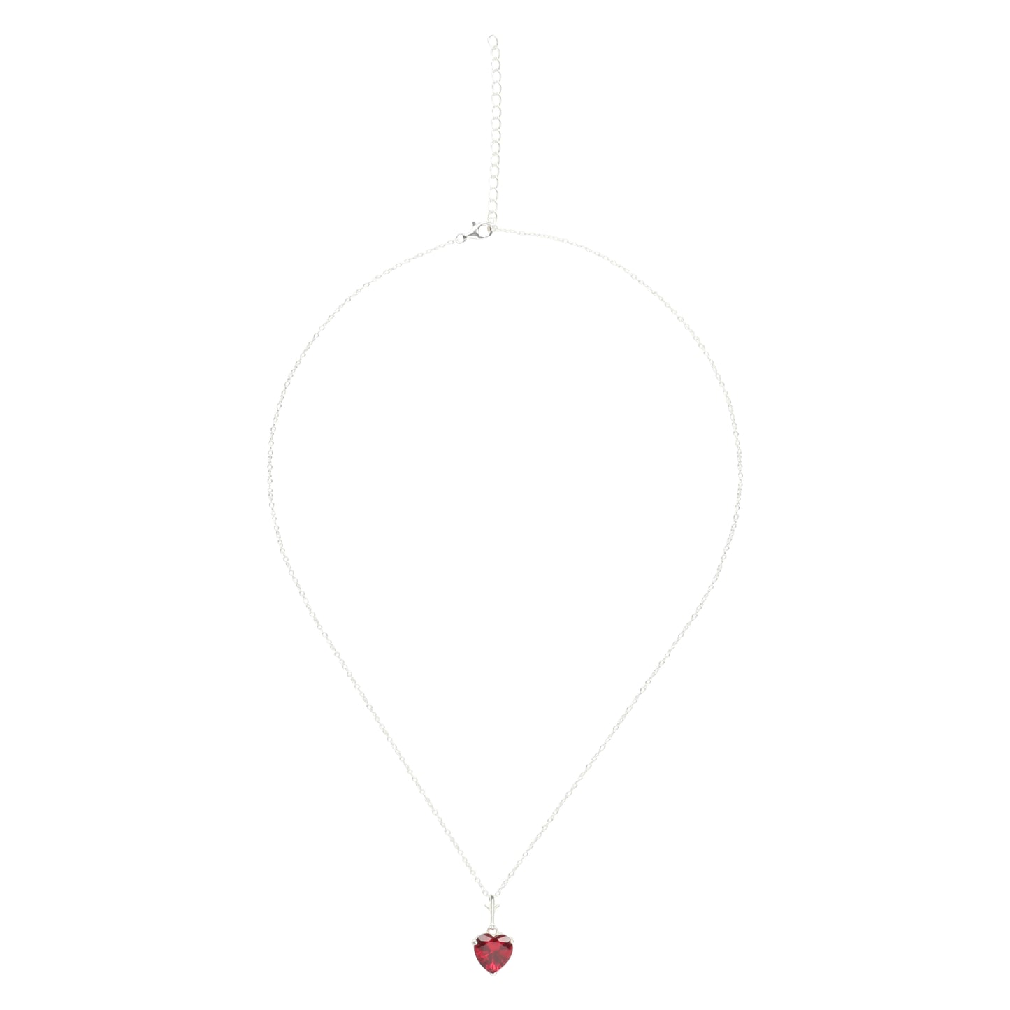 XclsvaFashionista Red Heart Necklace