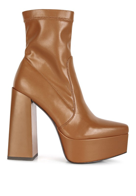 xclsvafashion.com Fashionista Patent Pu Platform Ankle Boots xclsvafashion.com SHOES SHOESBOOTS