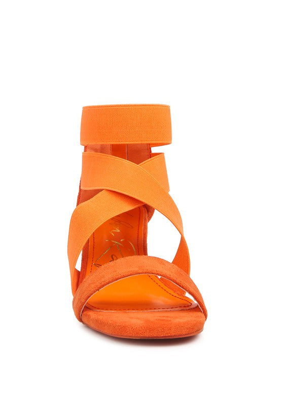 Fashionista Strappy Ankle Block Sandals