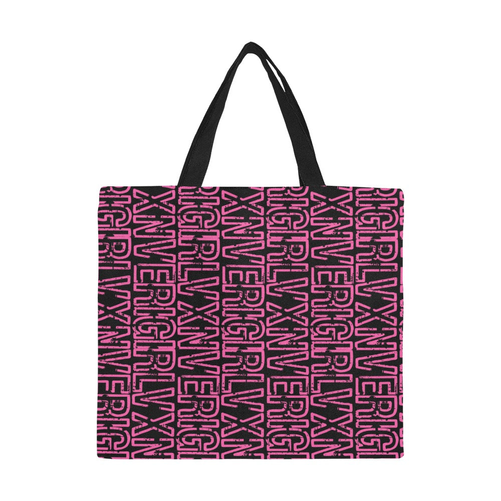 VGVXN Black and Pink Tote Bag