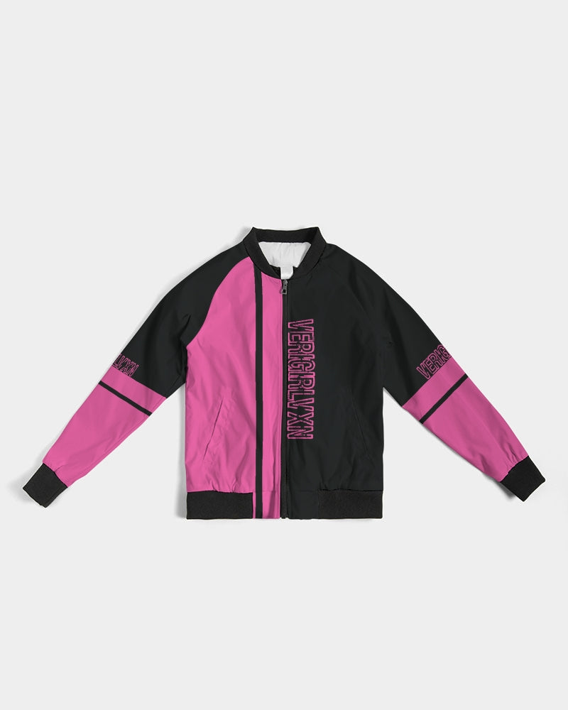 VGVXN Pink and Black Bomber Jacket