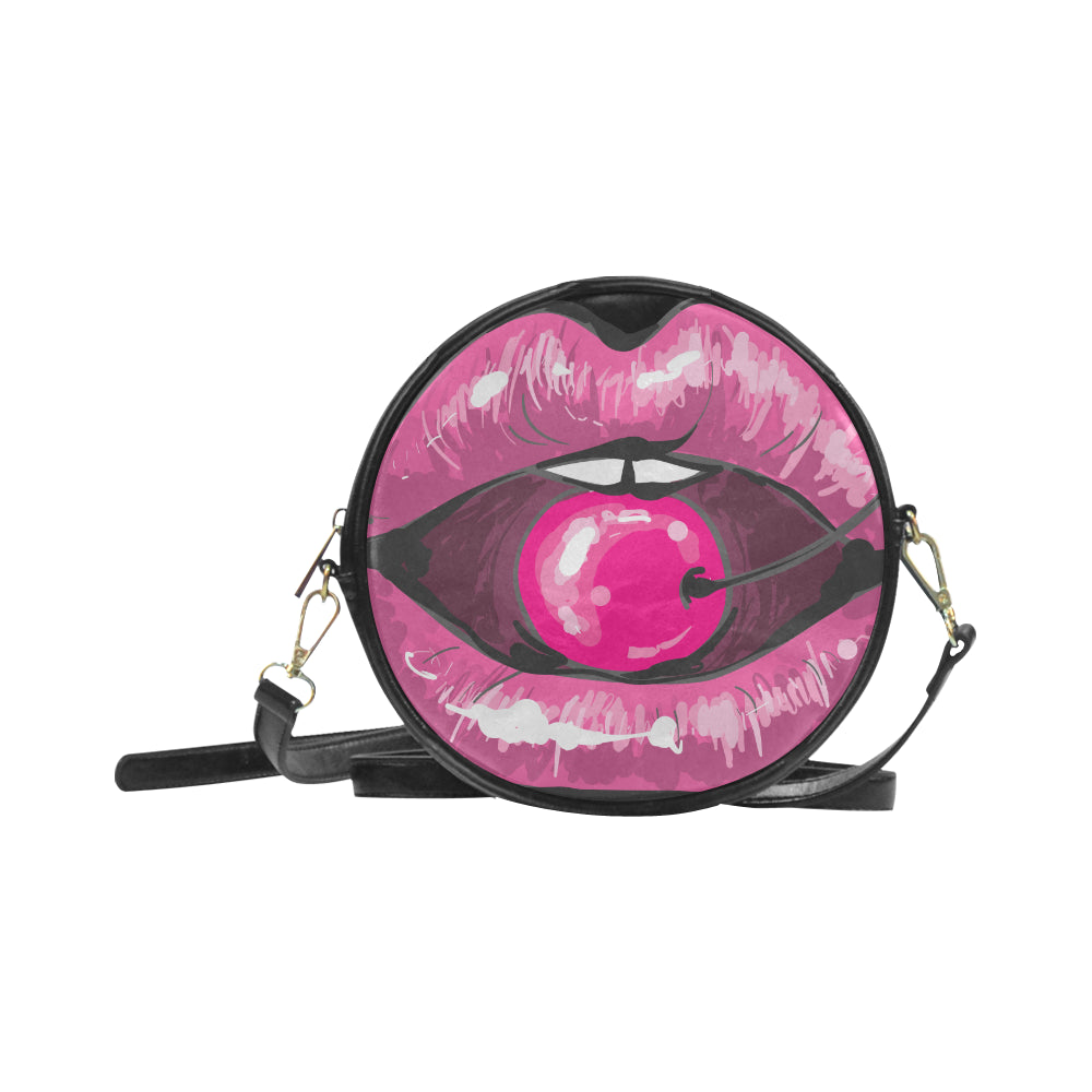 VG Cherry Lips Round Bag