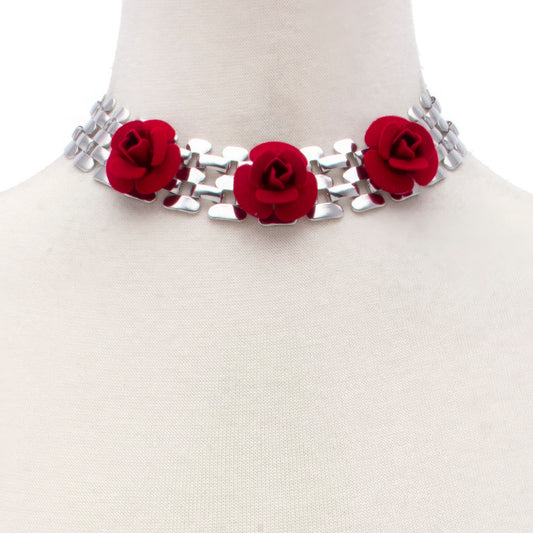 Fashionista Flower Metal Necklace