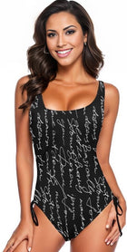 VeriGirl Handwritten Drawstring Side One-Piece